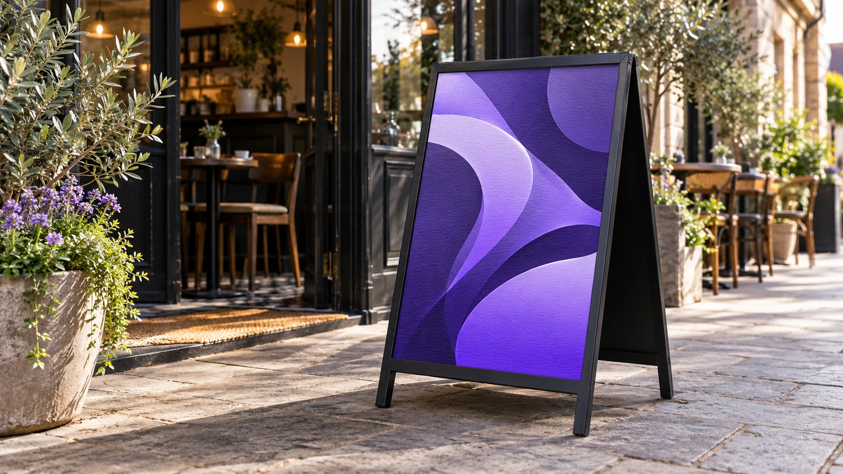 Illustrative a-boards & pavement signs