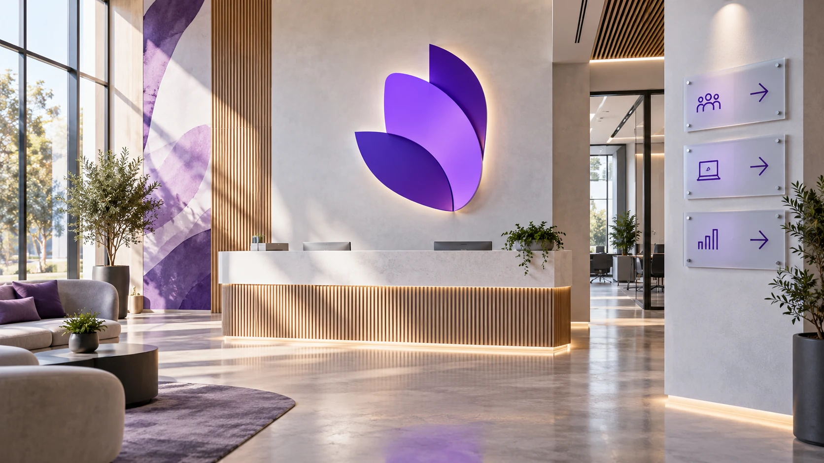 Illustrative interior & office signs