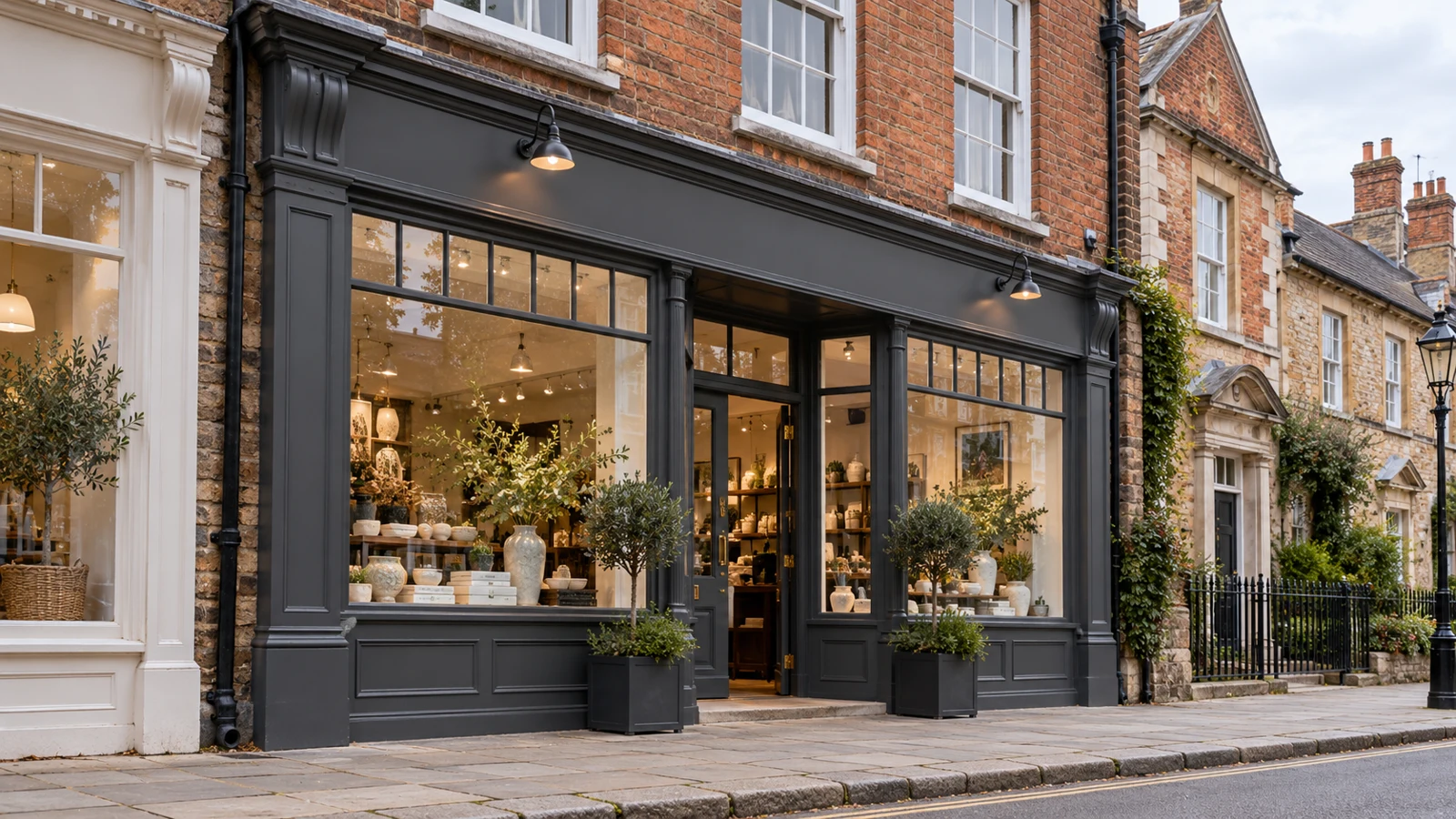 Illustrative shop sign planning for signage guides and advice